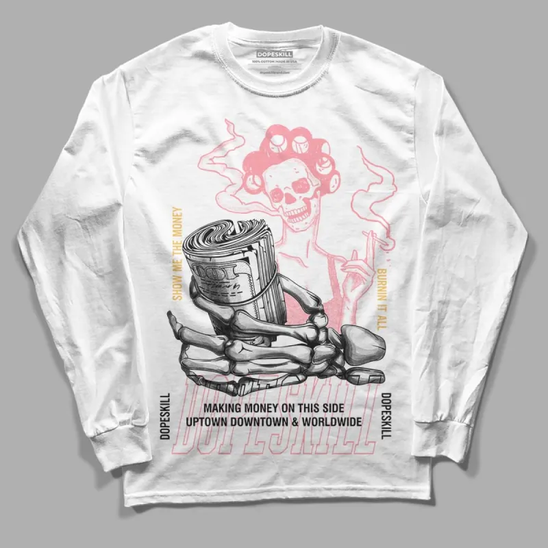 Red Stardust 3s DopeSkill Long Sleeve T-Shirt Show Me The Money Graphic sold by DopeSkill