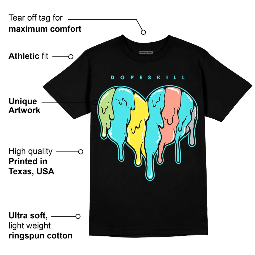 Cyan Burst 9060 DopeSkill T-Shirt Slime Drip Heart Graphic sold by DopeSkill product image thumbnail 3