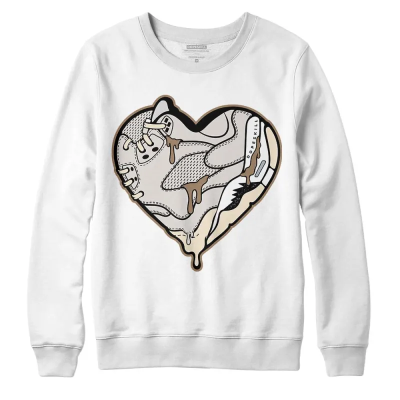 Sail 5s DopeSkill Sweatshirt Heart Jordan 5 Graphic sold by DopeSkill
