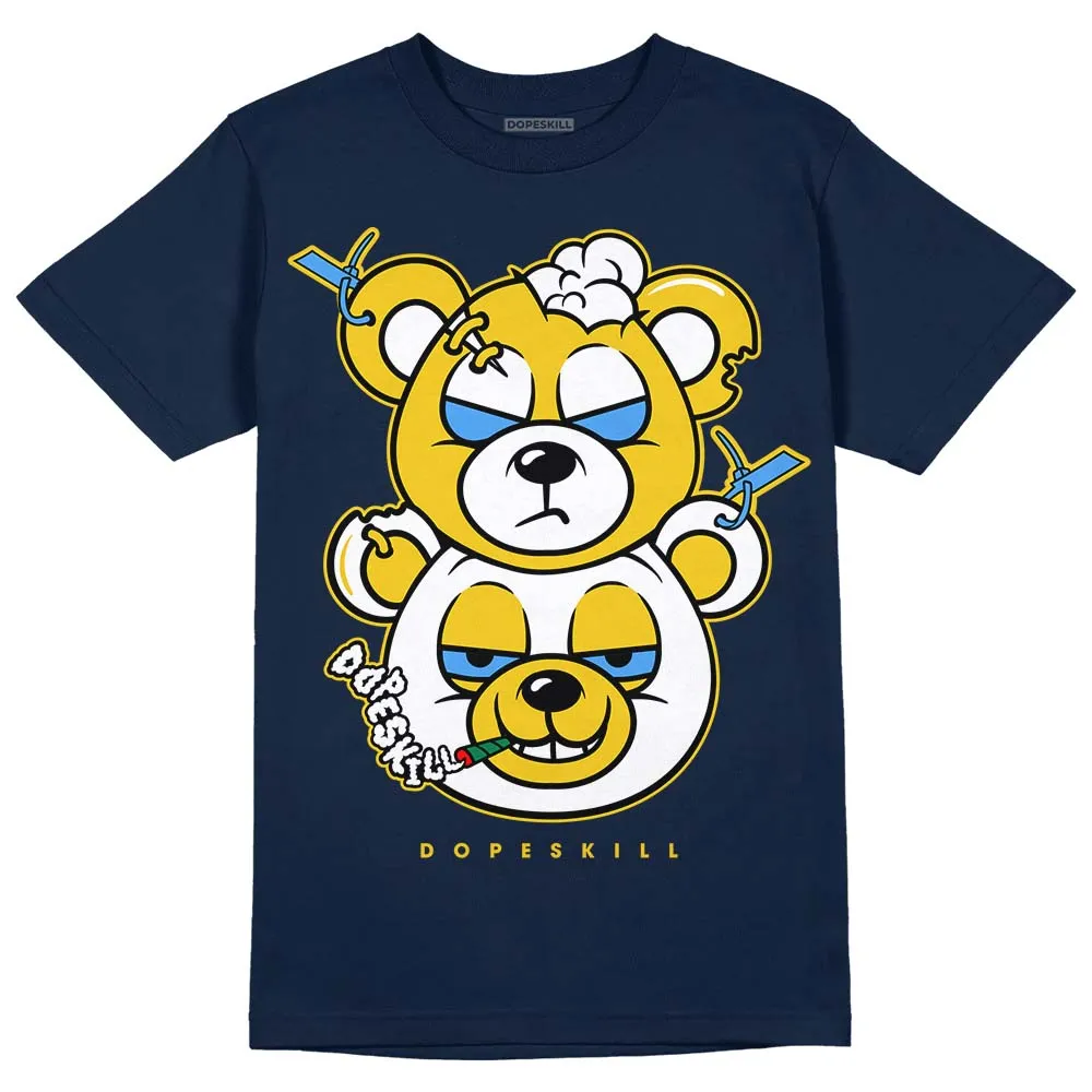 Michigan Dunks DopeSkill Midnight Navy T-Shirt New Double Bear Graphic sold by DopeSkill