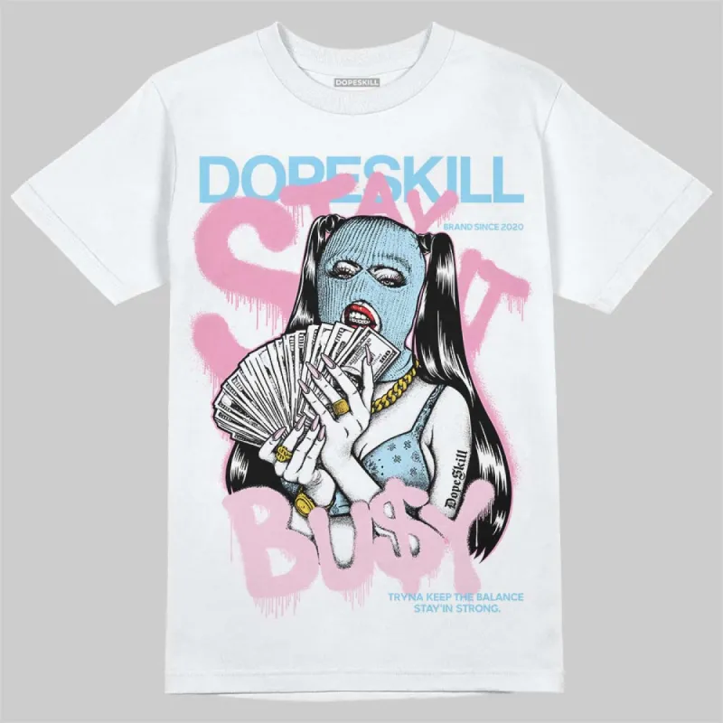 Paw Print Pink Foam 1s DopeSkill T-Shirt Stay It Busy Graphic sold by DopeSkill