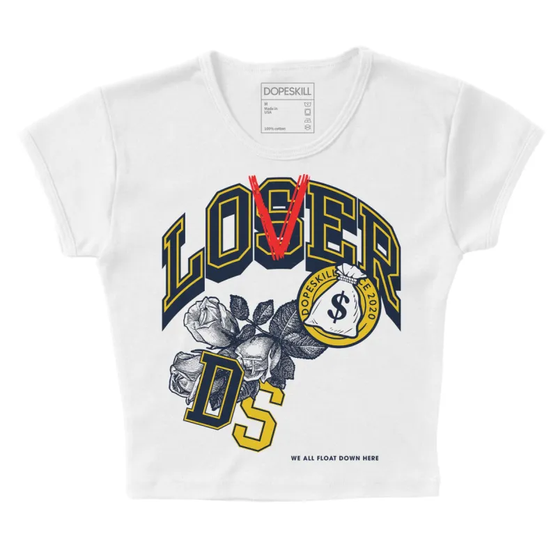 Michigan Dunks DopeSkill Women's Crop Top Loser Lover Graphic sold by DopeSkill