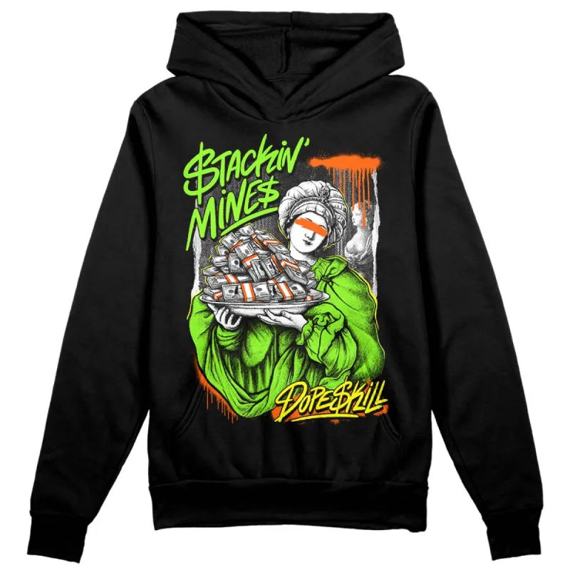 Neon Green Collection DopeSkill Hoodie Sweatshirt Stackin Mines Graphic sold by DopeSkill