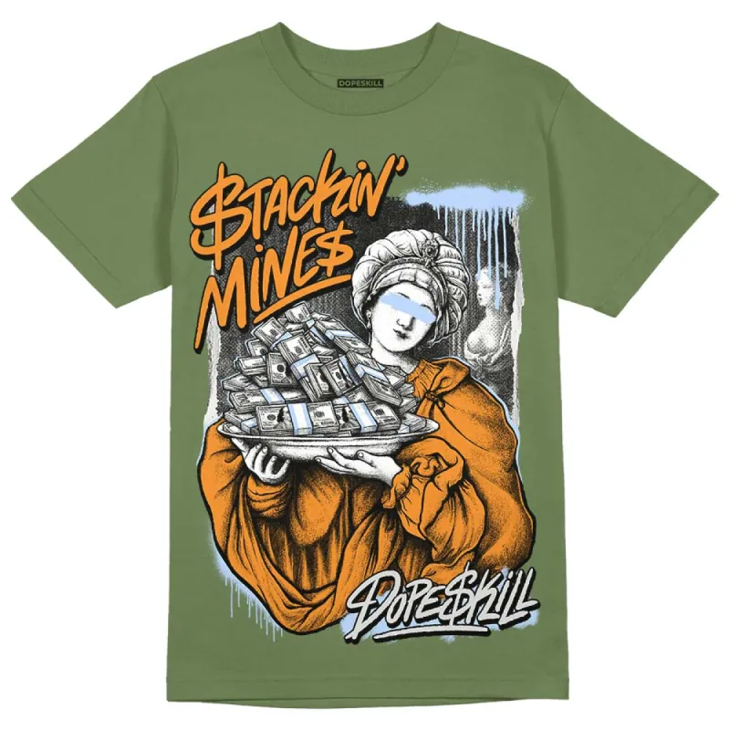 Olive 5s DopeSkill Olive T-shirt Stackin Mines Graphic sold by DopeSkill