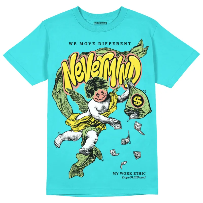 Cyan Burst 9060 DopeSkill Virtual Blue T-Shirt Nevermind Graphic sold by DopeSkill