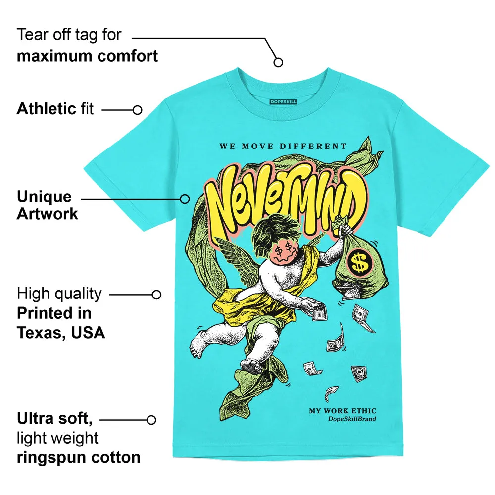 Cyan Burst 9060 DopeSkill Virtual Blue T-Shirt Nevermind Graphic sold by DopeSkill product image thumbnail 2