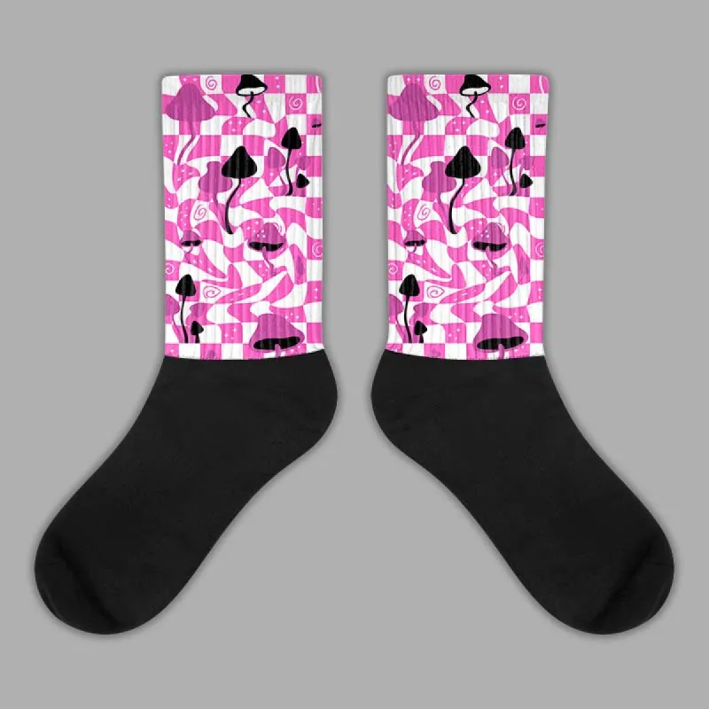 Hyper Violet 4s DopeSkill Sublimated Socks Mushroom Graphic sold by DopeSkill