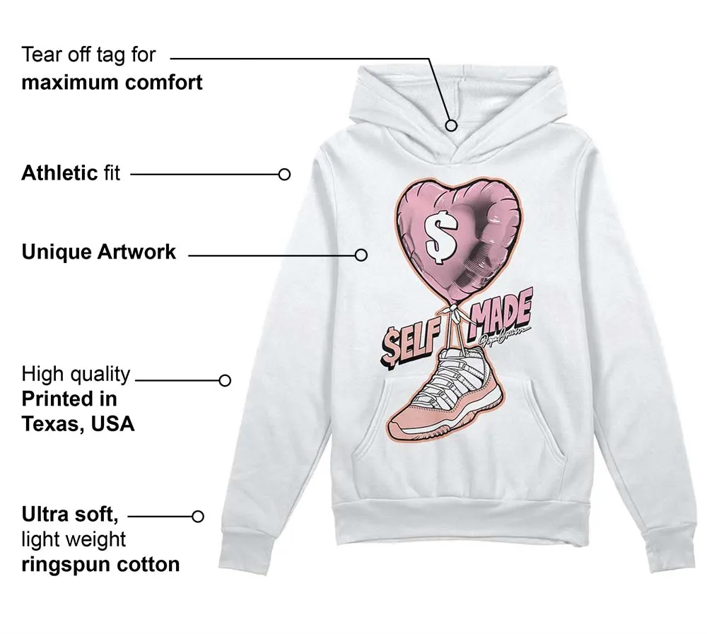 Legend Pink 11s DopeSkill Hoodie Sweatshirt Self Made Graphic sold by DopeSkill product image thumbnail 3