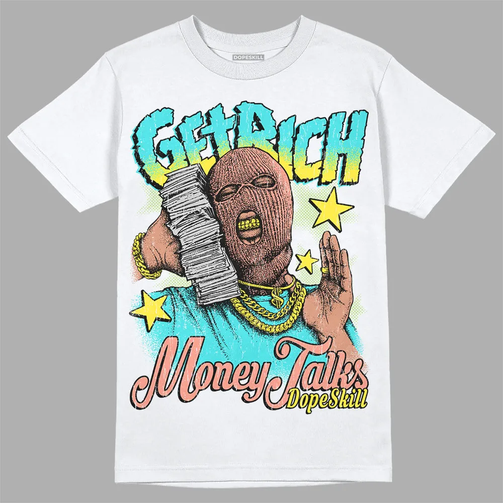 Cyan Burst 9060 DopeSkill T-Shirt Get Rich Graphic sold by DopeSkill product image thumbnail 2
