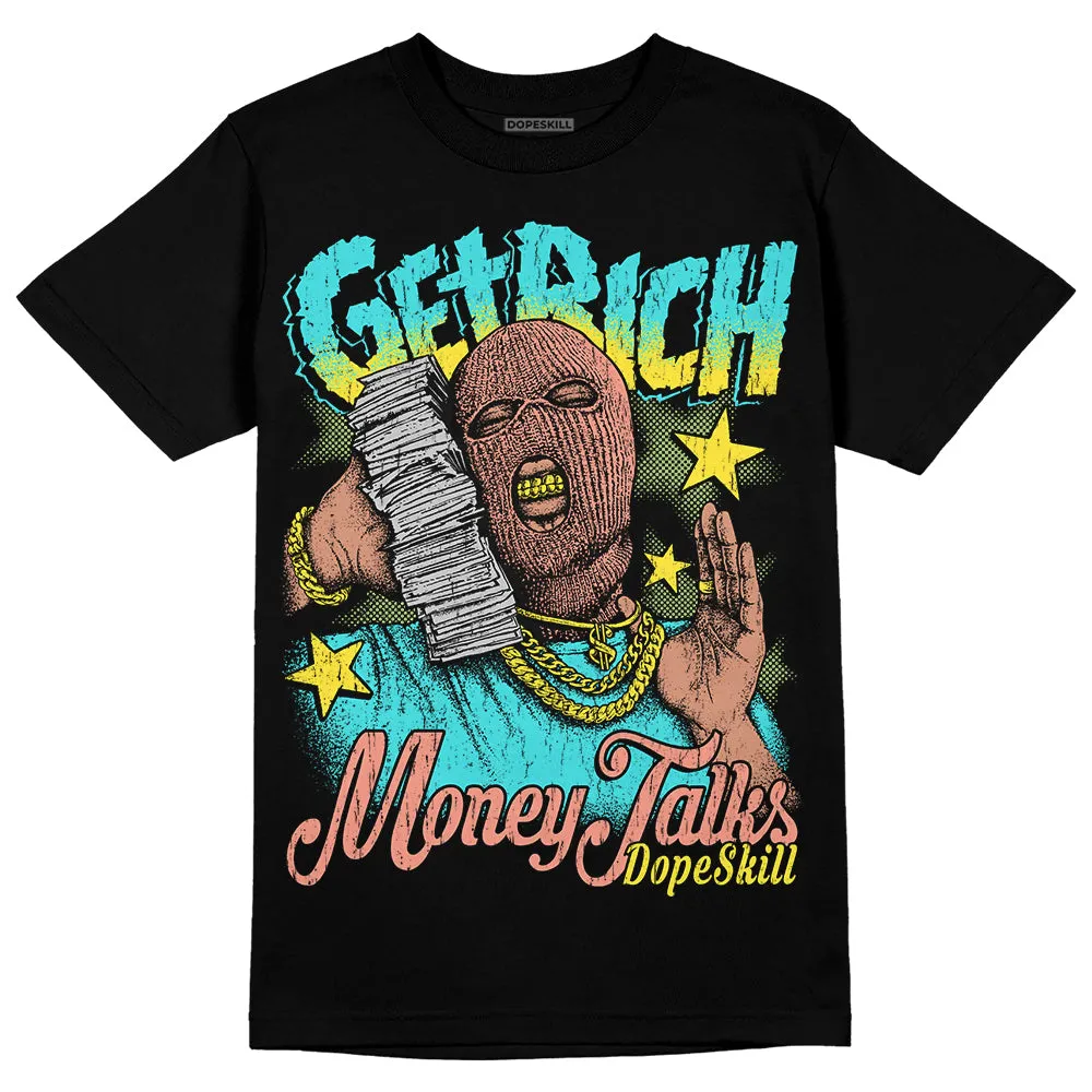 Cyan Burst 9060 DopeSkill T-Shirt Get Rich Graphic sold by DopeSkill