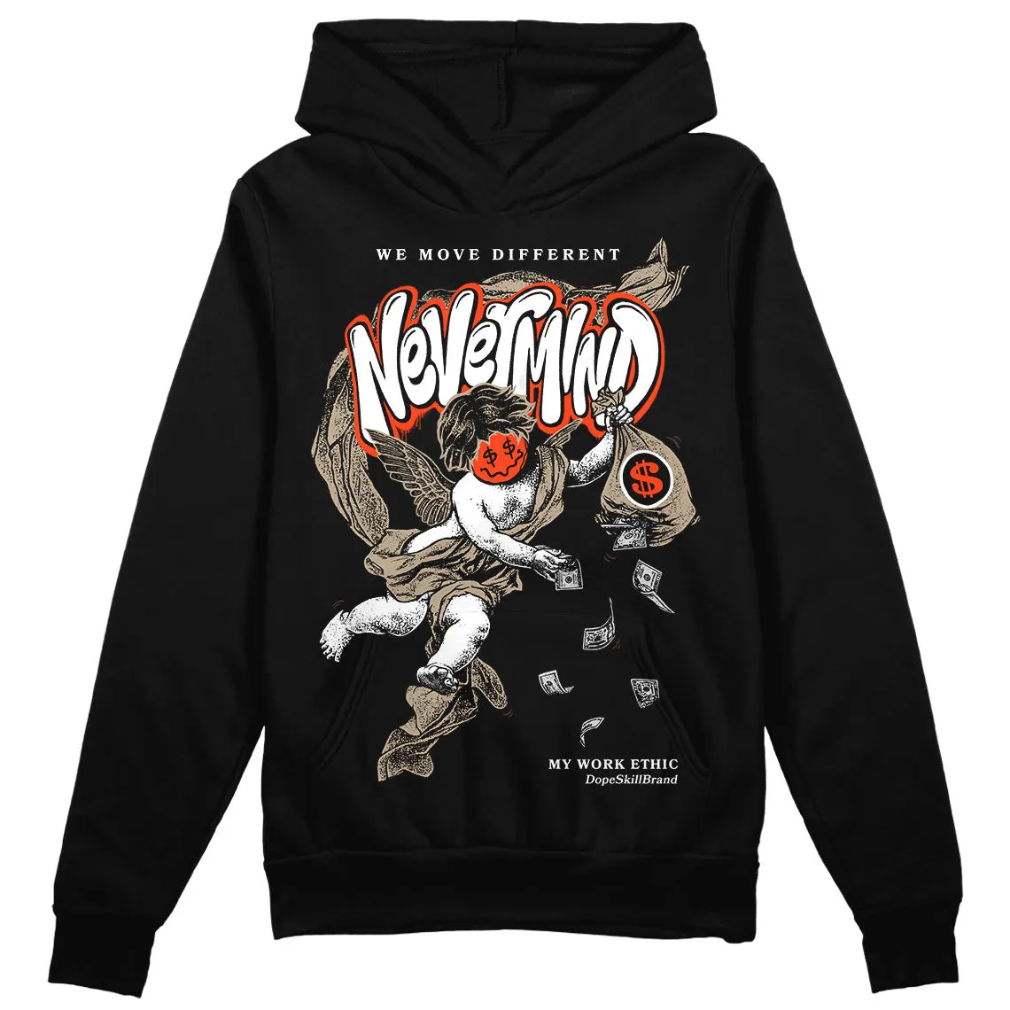 Latte 1s DopeSkill Hoodie Sweatshirt Nevermind Graphic sold by DopeSkill product image thumbnail 2