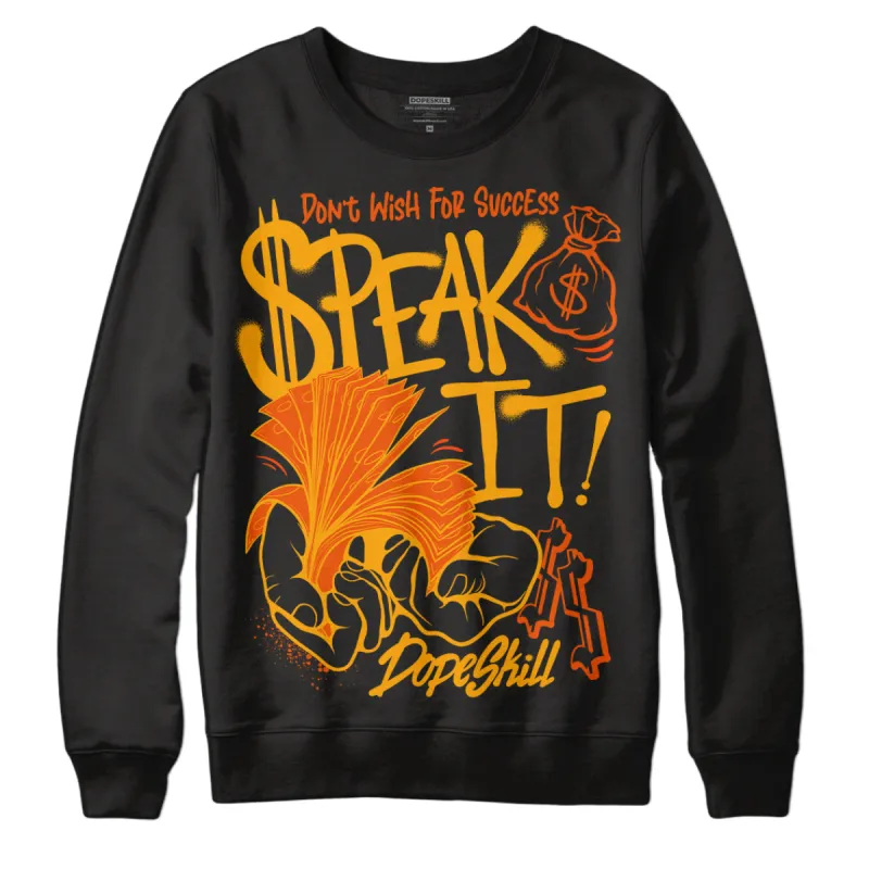 Black Taxi 12s DopeSkill Sweatshirt Speak It Graphic sold by DopeSkill