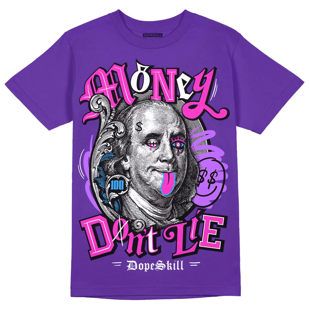 PURPLE Collection DopeSkill Purple T-shirt Money Don't Lie Graphic sold by DopeSkill
