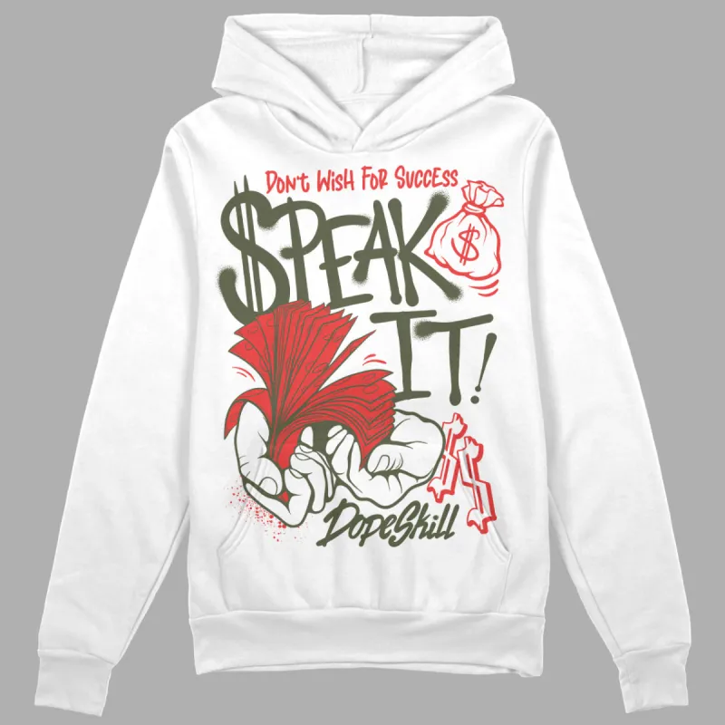 Dunk Mystic Red Cargo Khaki DopeSkill Hoodie Sweatshirt Speak It Graphic sold by DopeSkill