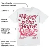 85 Metallic Burgundy 1s DopeSkill T-Shirt Money Is Our Motive Typo Graphic sold by DopeSkill