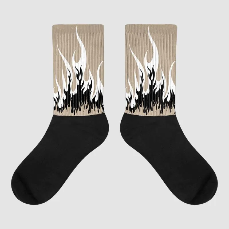 Latte 1s DopeSkill Sublimated Socks FIRE Graphic sold by DopeSkill