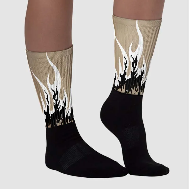 Latte 1s DopeSkill Sublimated Socks FIRE Graphic sold by DopeSkill product image thumbnail 3