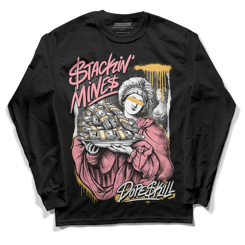 Red Stardust 3s DopeSkill Long Sleeve T-Shirt Stackin Mines Graphic sold by DopeSkill product image thumbnail 2