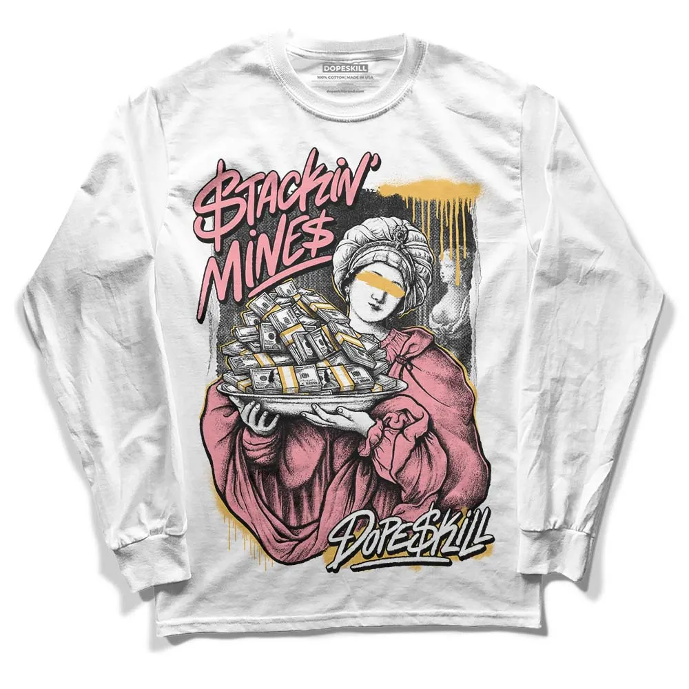 Red Stardust 3s DopeSkill Long Sleeve T-Shirt Stackin Mines Graphic sold by DopeSkill