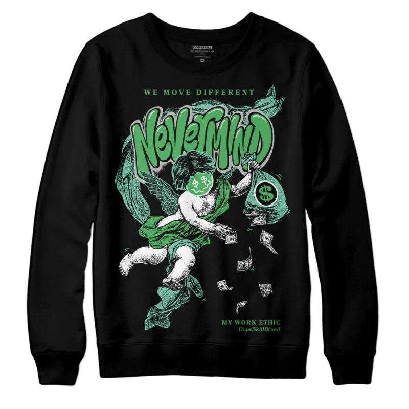 Green Glow 1s DopeSkill Sweatshirt Nevermind Graphic sold by DopeSkill