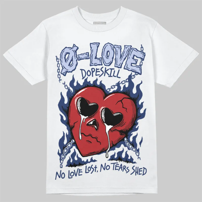 White and Midnight Navy 6s DopeSkill T-Shirt Crying Heart Graphic sold by DopeSkill
