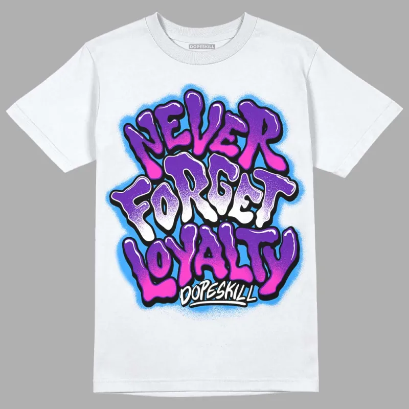 Dunk Purple Championship Court White DopeSkill T-Shirt Never Forget Loyalty Graphic sold by DopeSkill