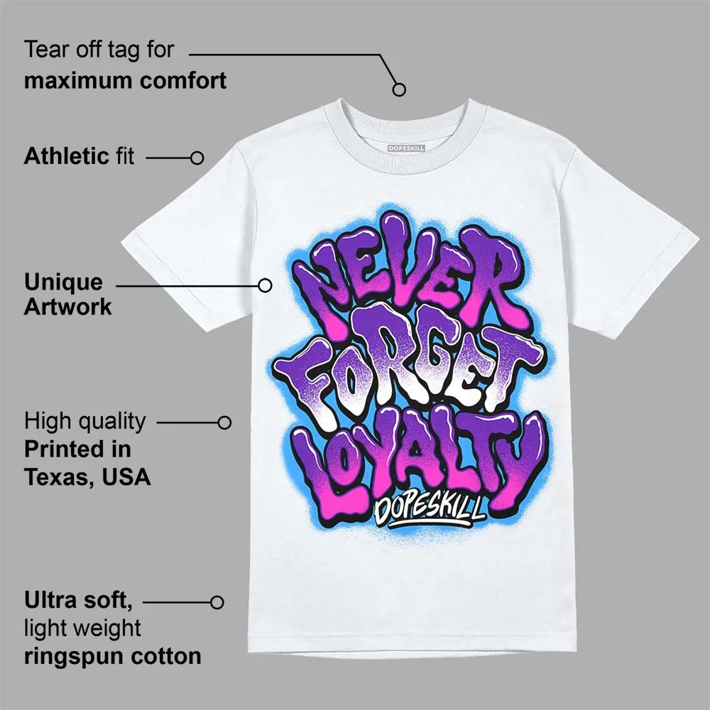 Dunk Purple Championship Court White DopeSkill T-Shirt Never Forget Loyalty Graphic sold by DopeSkill product image thumbnail 3