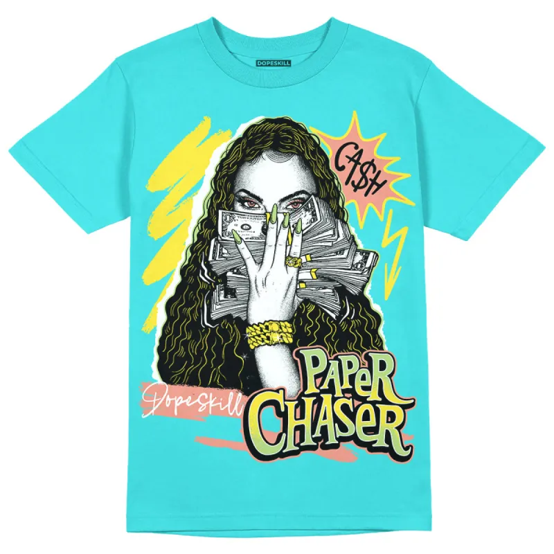 Cyan Burst 9060 DopeSkill Virtual Blue T-Shirt NPC Graphic sold by DopeSkill