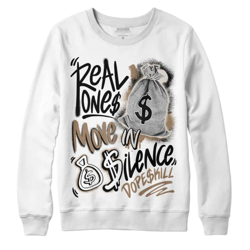 Sail 5s DopeSkill Sweatshirt Real Ones Move In Silence Graphic sold by DopeSkill