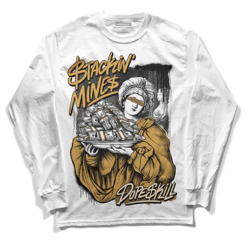 Gratitude 11s DopeSkill Long Sleeve T-Shirt Stackin Mines Graphic sold by DopeSkill