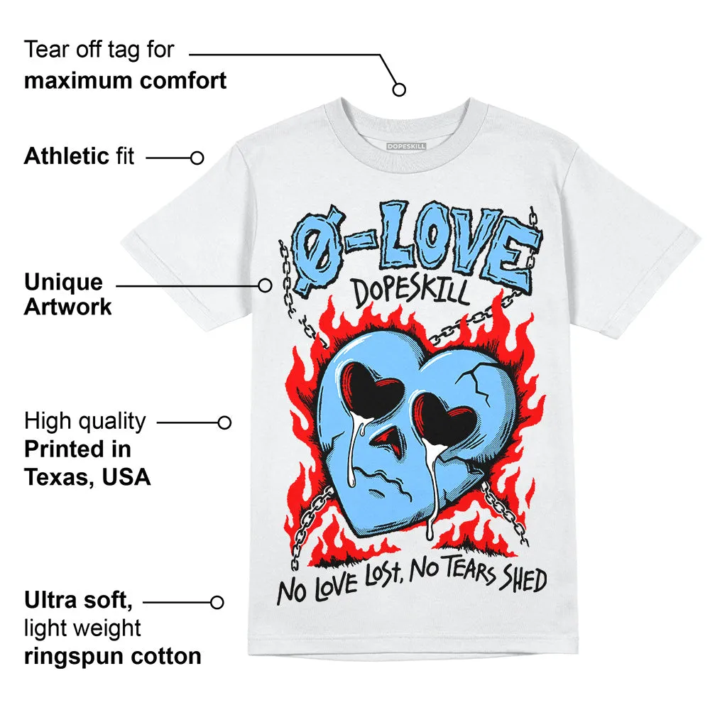 University Blue Collection DopeSkill T-Shirt No Love Graphic sold by DopeSkill product image thumbnail 3