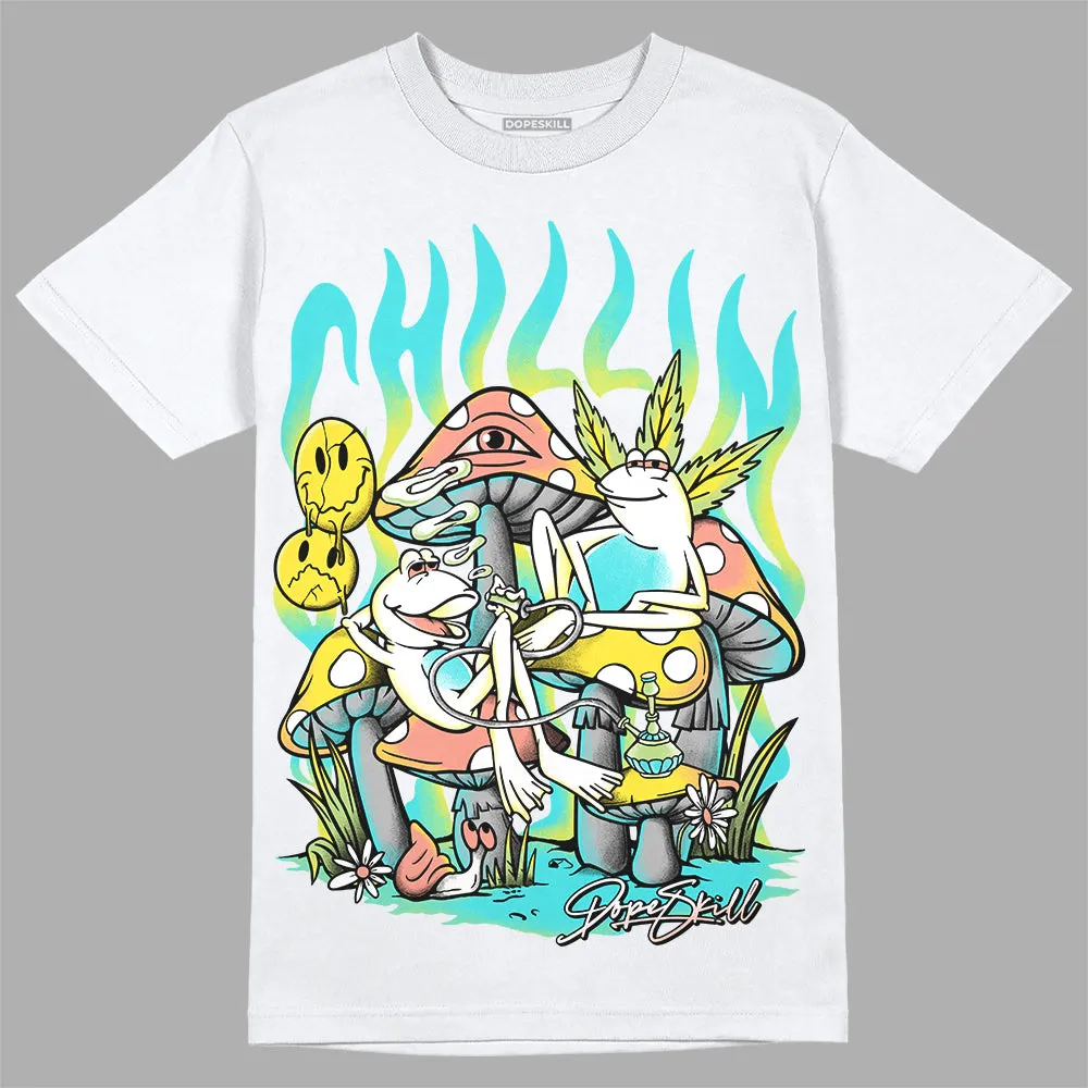 Cyan Burst 9060 DopeSkill T-Shirt Chillin Graphic sold by DopeSkill product image thumbnail 2