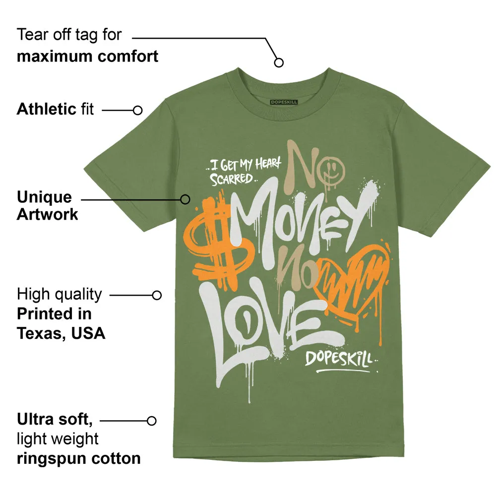 Olive 5s DopeSkill Olive T-shirt No Money No Love Typo Graphic sold by DopeSkill product image thumbnail 2