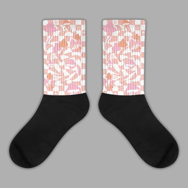 Legend Pink 11s DopeSkill Sublimated Socks Mushroom Graphic sold by DopeSkill