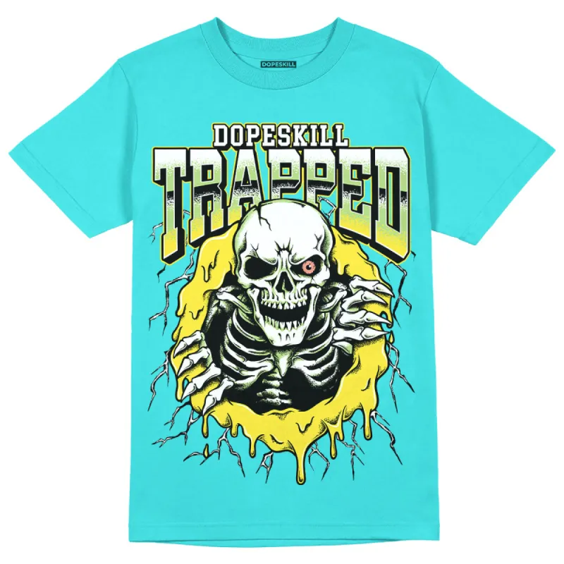 Cyan Burst 9060 DopeSkill Virtual Blue T-Shirt Trapped Halloween Graphic sold by DopeSkill