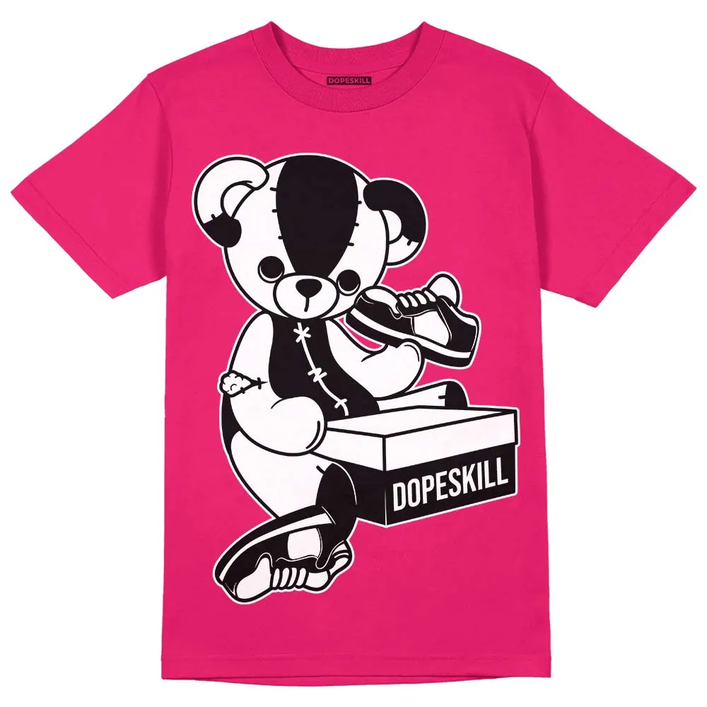Dunk Obsidian Fierce Pink DopeSkill Pink T-Shirt Sneakerhead BEAR Graphic sold by DopeSkill