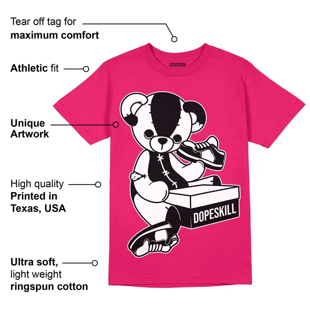 Dunk Obsidian Fierce Pink DopeSkill Pink T-Shirt Sneakerhead BEAR Graphic sold by DopeSkill product image thumbnail 2