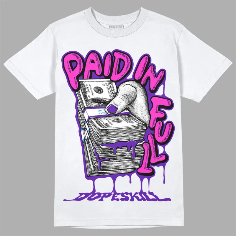Dunk Purple Championship Court White DopeSkill T-Shirt Paid In Full Graphic sold by DopeSkill