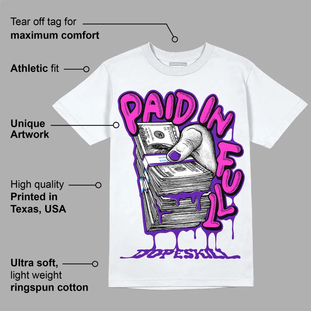 Dunk Purple Championship Court White DopeSkill T-Shirt Paid In Full Graphic sold by DopeSkill product image thumbnail 3