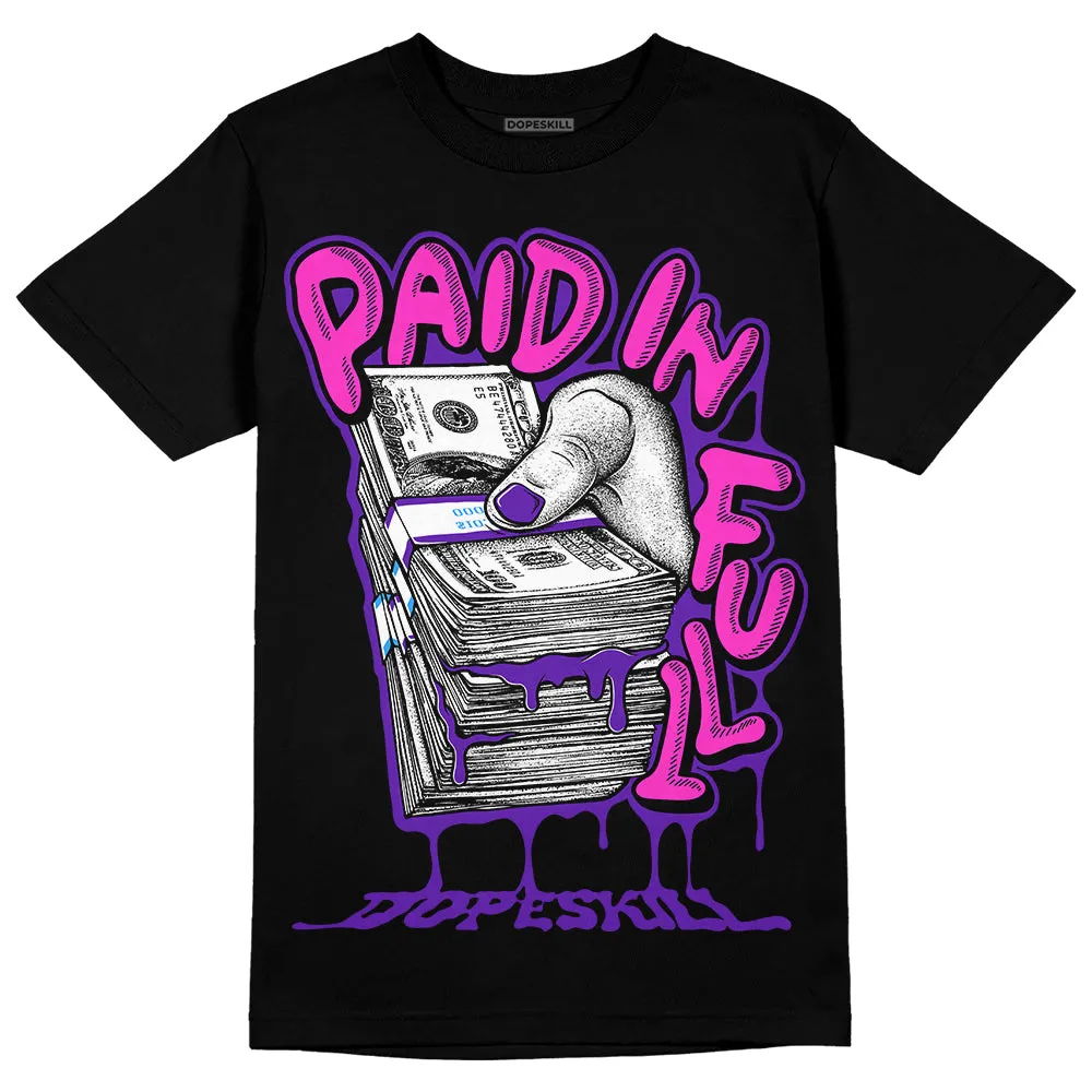 Dunk Purple Championship Court White DopeSkill T-Shirt Paid In Full Graphic sold by DopeSkill product image thumbnail 2