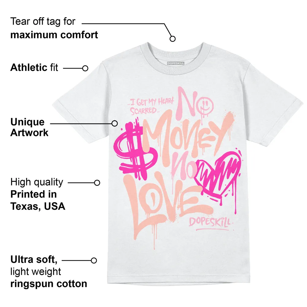 Legend Pink 11s DopeSkill T-Shirt No Money No Love Typo Graphic sold by DopeSkill product image thumbnail 3