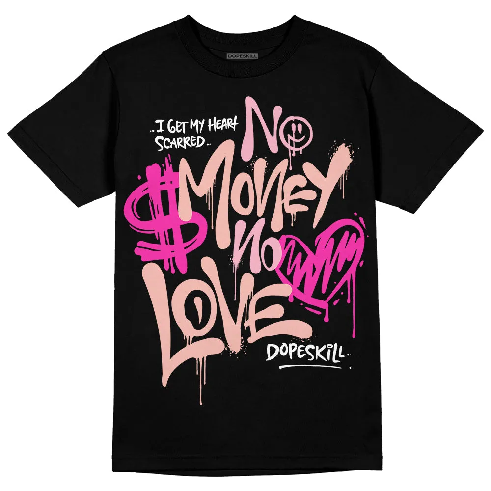 Legend Pink 11s DopeSkill T-Shirt No Money No Love Typo Graphic sold by DopeSkill product image thumbnail 2
