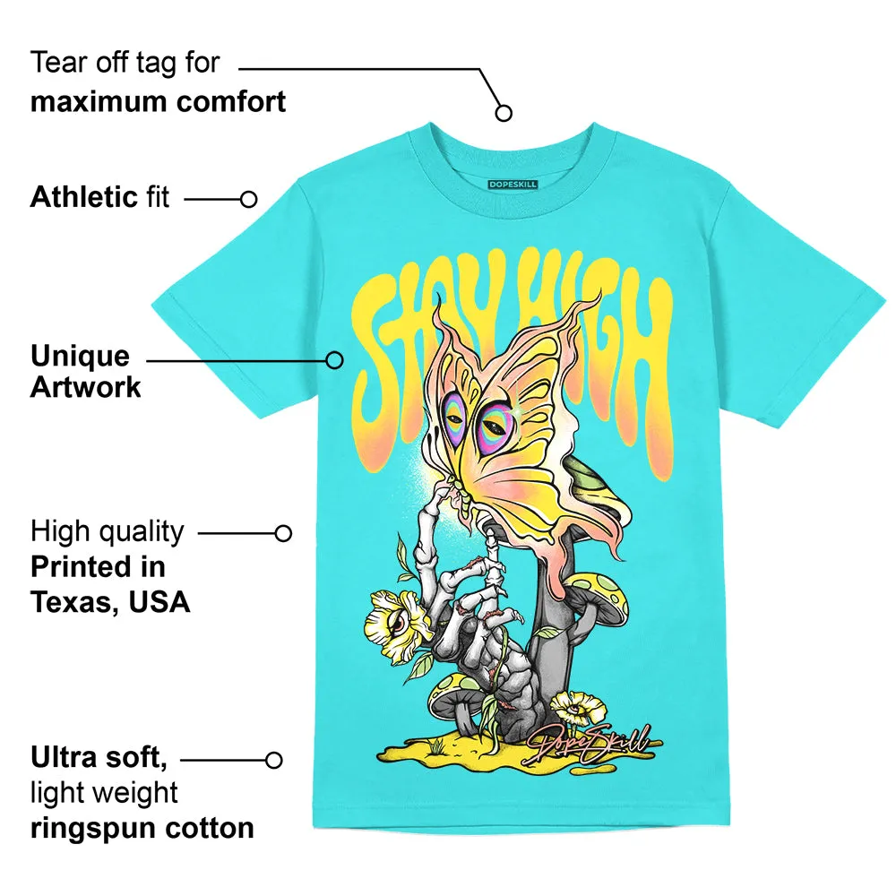 Cyan Burst 9060 DopeSkill Virtual Blue T-Shirt Stay High Graphic sold by DopeSkill product image thumbnail 2