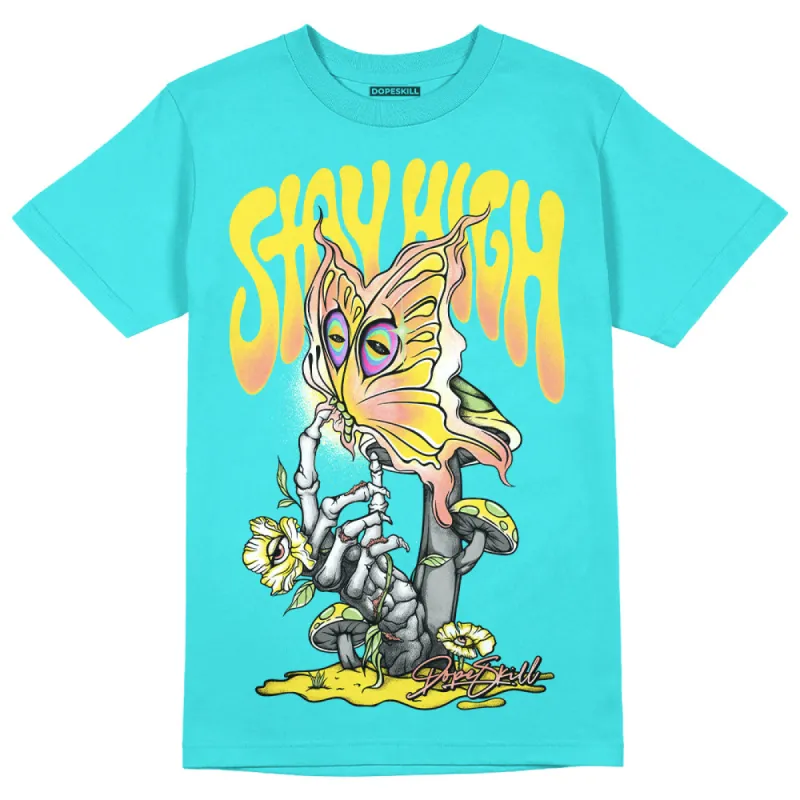 Cyan Burst 9060 DopeSkill Virtual Blue T-Shirt Stay High Graphic sold by DopeSkill
