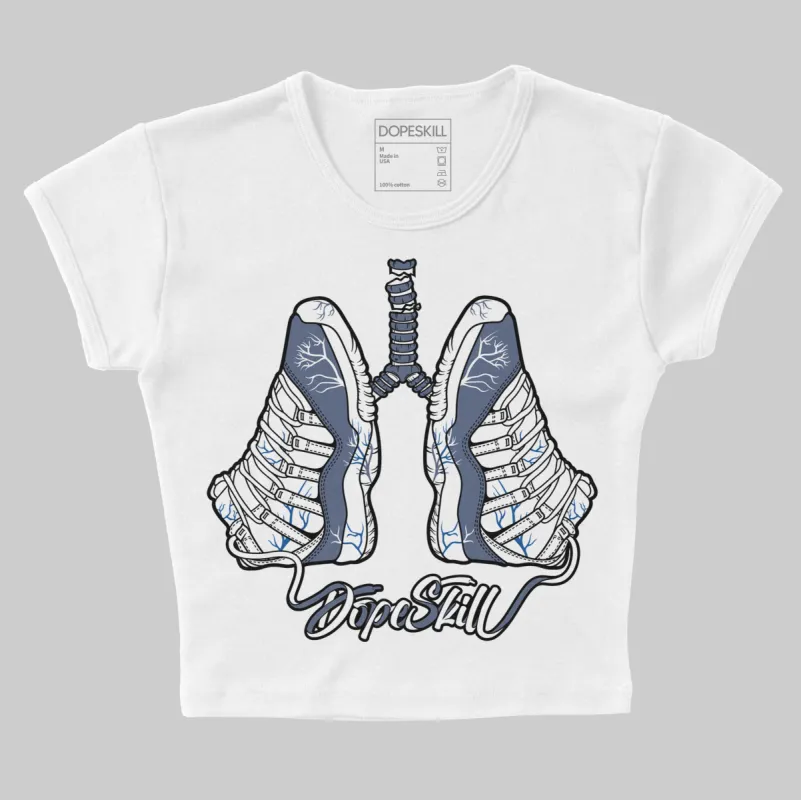 Diffused Blue 11s DopeSkill Women's Crop Top Breathe Graphic sold by DopeSkill