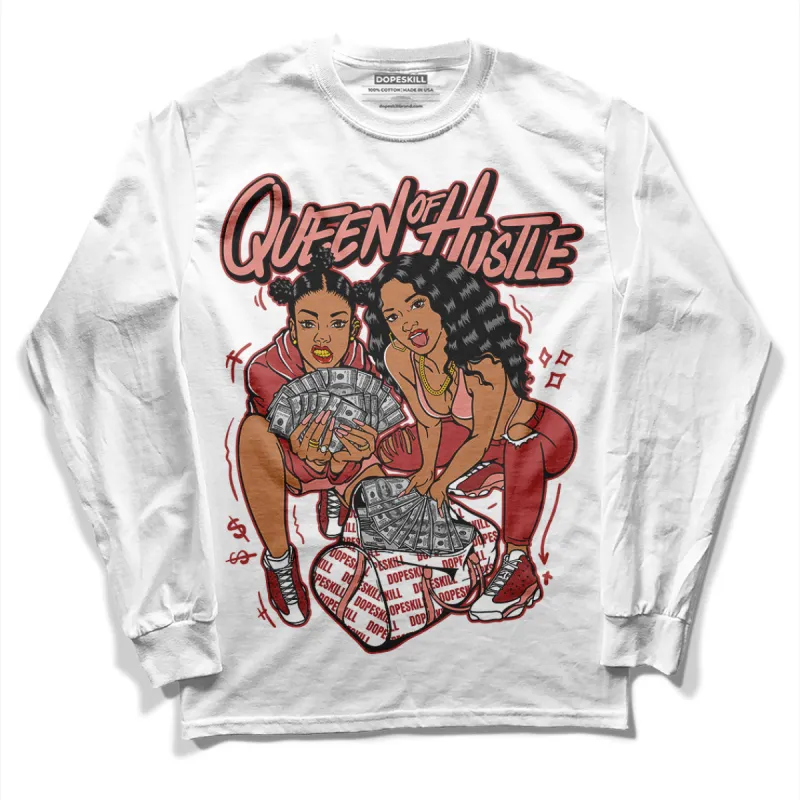 Dune Red 13s DopeSkill Long Sleeve T-Shirt Queen Of Hustle Graphic sold by DopeSkill