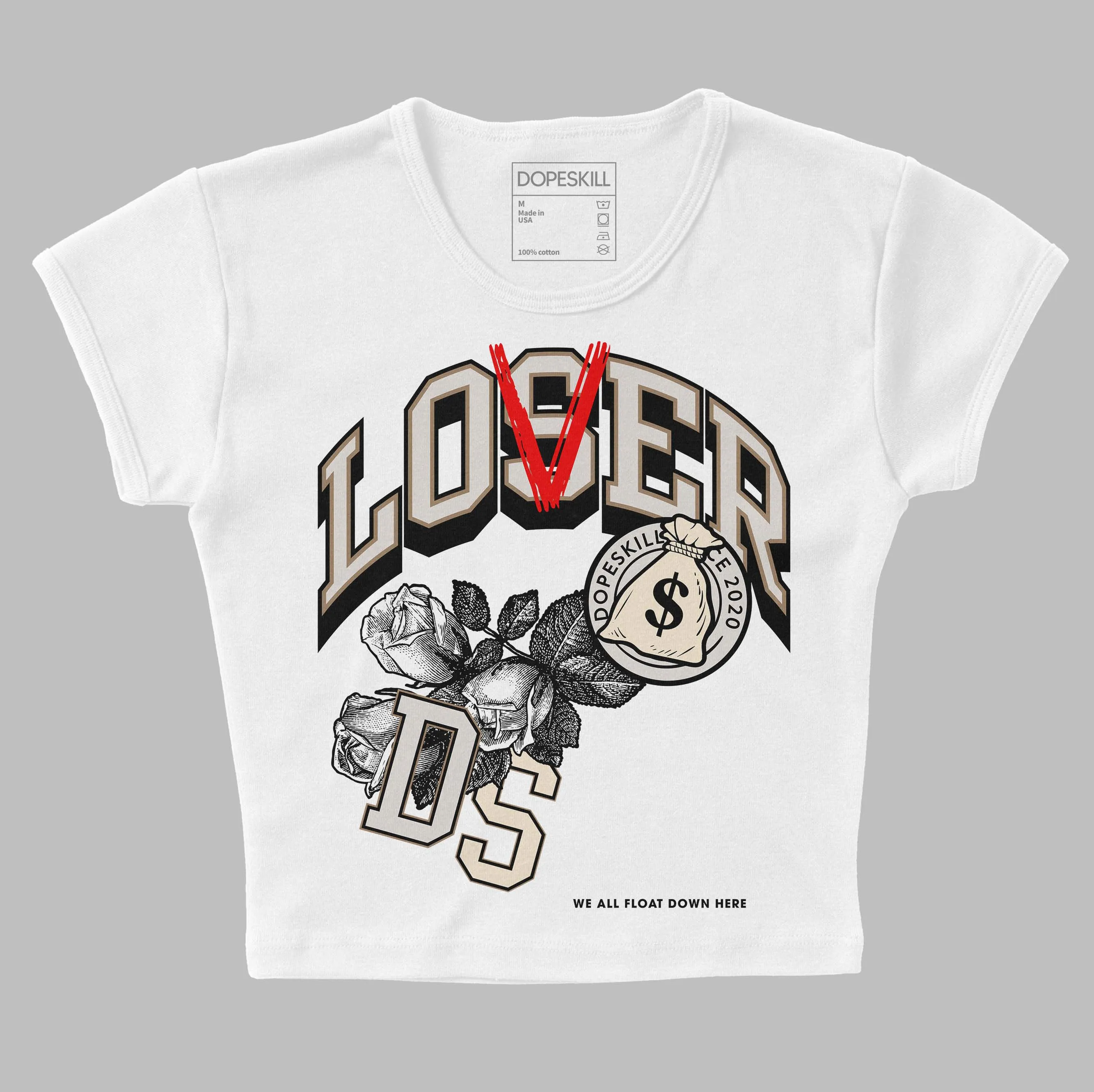 Sail 5s DopeSkill Women's Crop Top Loser Lover Graphic sold by DopeSkill