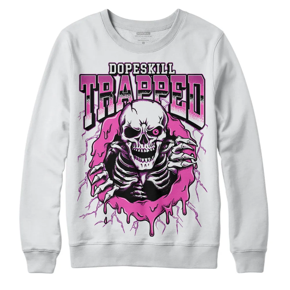 Hyper Violet 4s DopeSkill Sweatshirt Trapped Halloween Graphic sold by DopeSkill