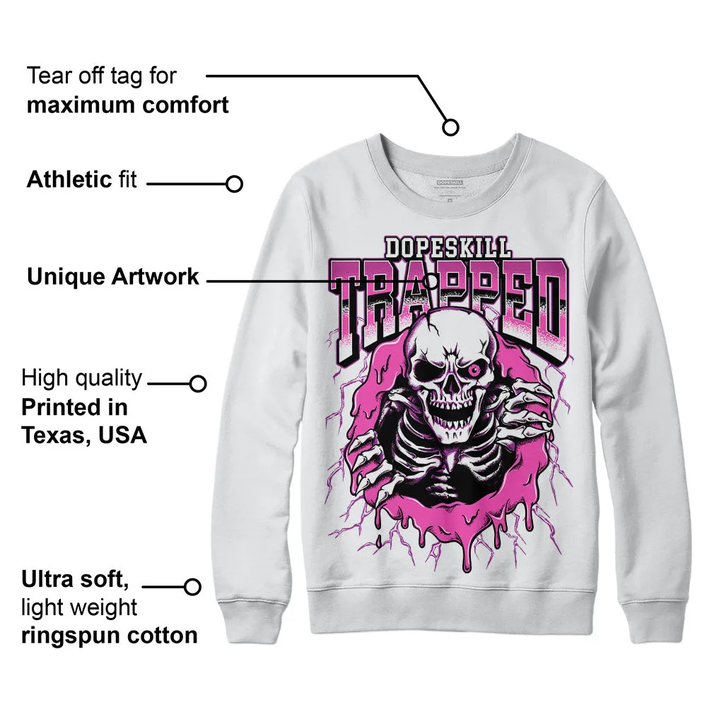 Hyper Violet 4s DopeSkill Sweatshirt Trapped Halloween Graphic sold by DopeSkill product image thumbnail 3