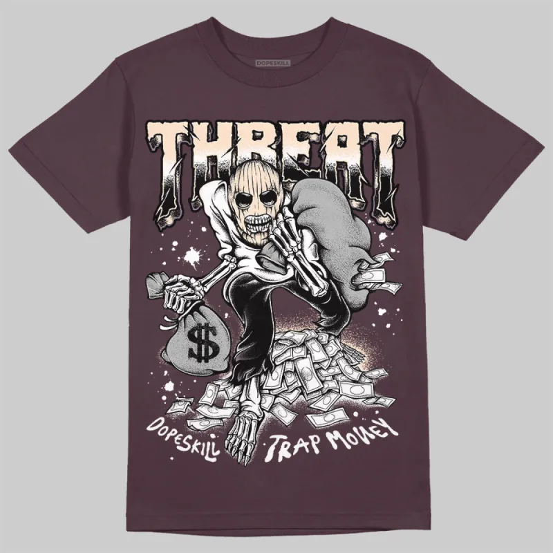Violet Ore 3s DopeSkill Maroon T-shirt Threat Graphic sold by DopeSkill